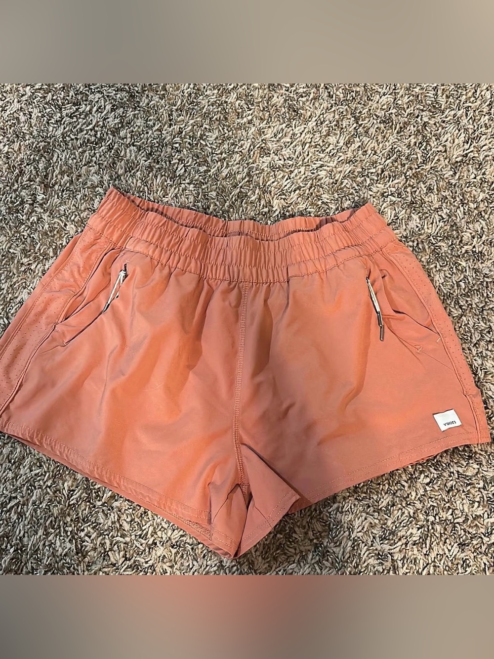 Vuori Coral Athletic Shorts with Zip Pockets